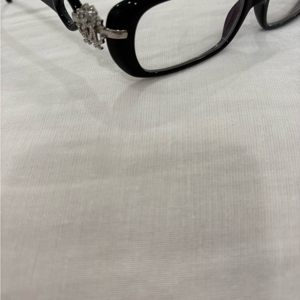 Roberto Cavalli Black Crystal Eyeglass Frames